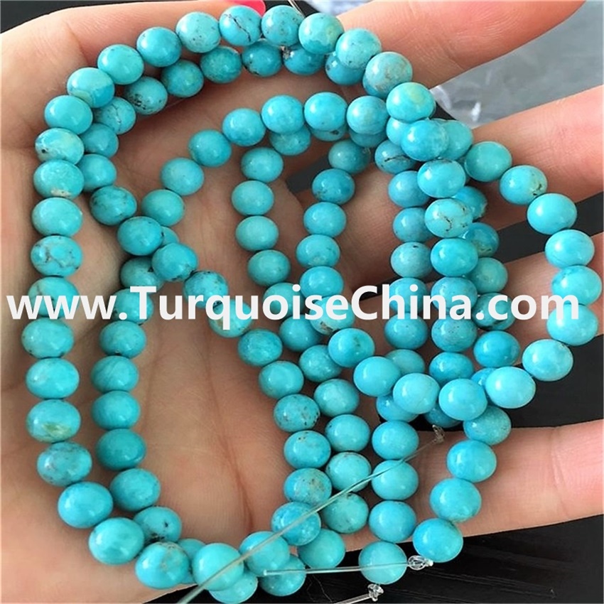 8mm Strand 16 Inch Round Gemstone Natural Stone Turquoise Beads