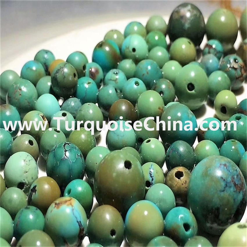 Top quality orinigal Turquoise Yellow Round Loose Stone Beads jewelry