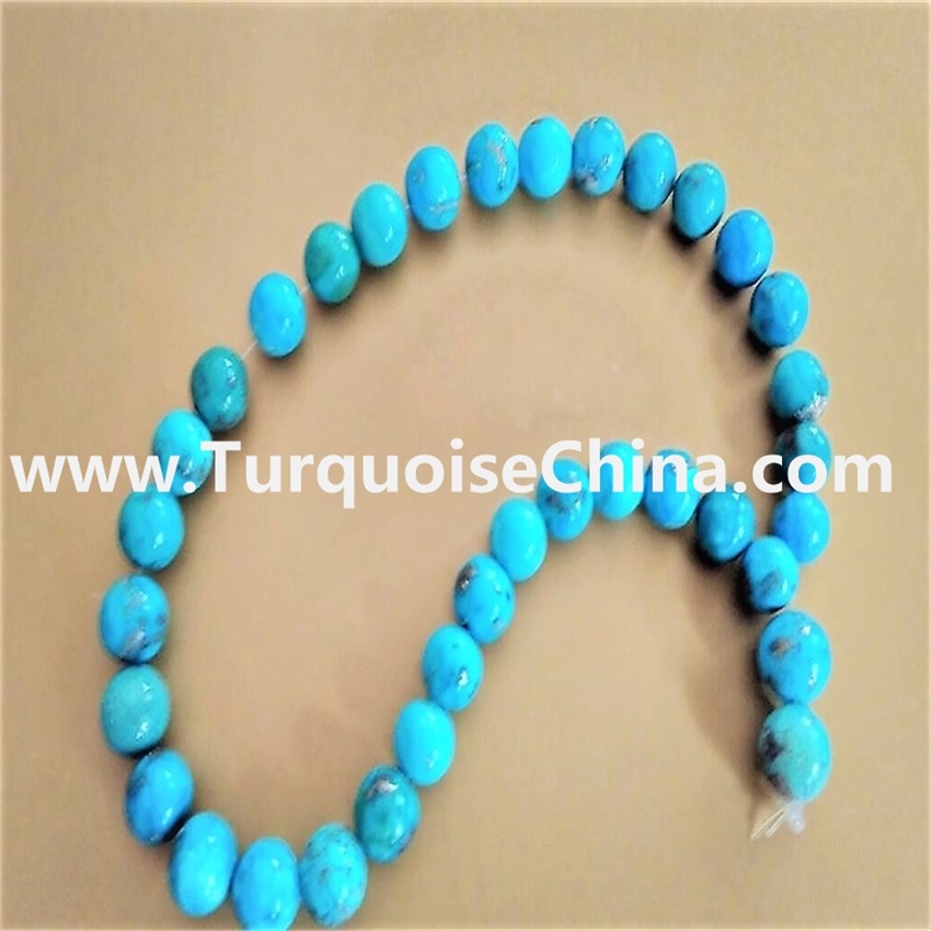 Natural turquoise for round turquoise beads to cutting