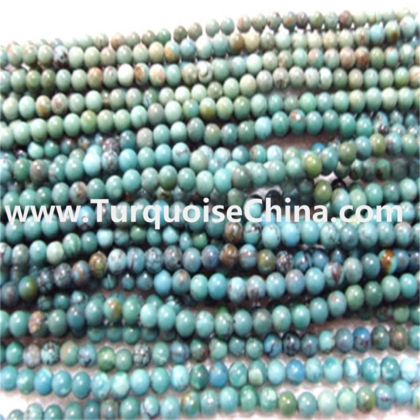 Cheapest natural Chinese turquoise round beads wholesale