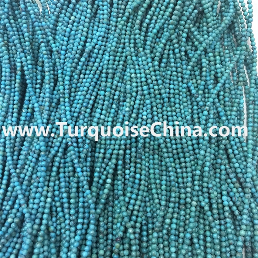 New Arrival Loose Natural turquoise round beads All Types of Loose Gemstone Beads for Jewelry