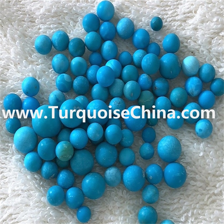 free size naturally turquoise genuine round beads make wholesale