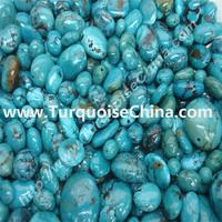 Stock natural turquoise oval beads and cheaper cost-price