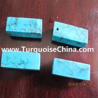 Authentic Turquoise Stone Cube Beads,Turquoise Square Brick Beads