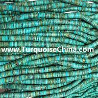 Semi-precious bead types turquoise heishi beads handmade cut each piece