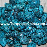 Genuine Spiderweb Hubei naturally Turquoise nugget Beads