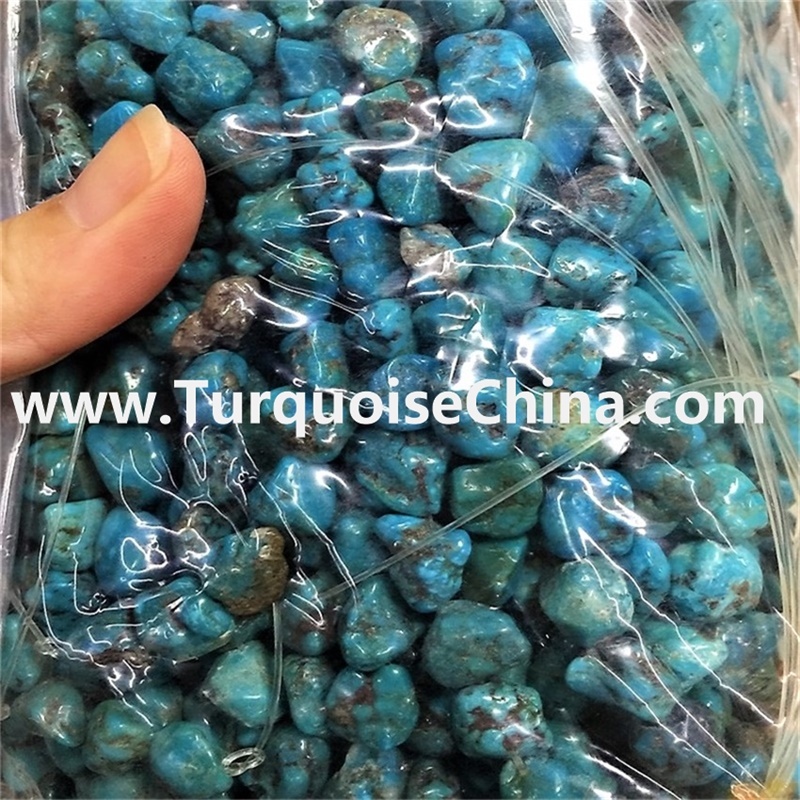 Natural Turquoise Smooth Nugget Beads, AAA Quality