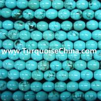 Natural American Turquoise drums 10x19-12x23mm