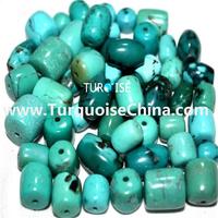 Natural Turquoise Beads drum Large Wheel Thick Drum Nugget Genuine Real Turquoise Gemstone Beads