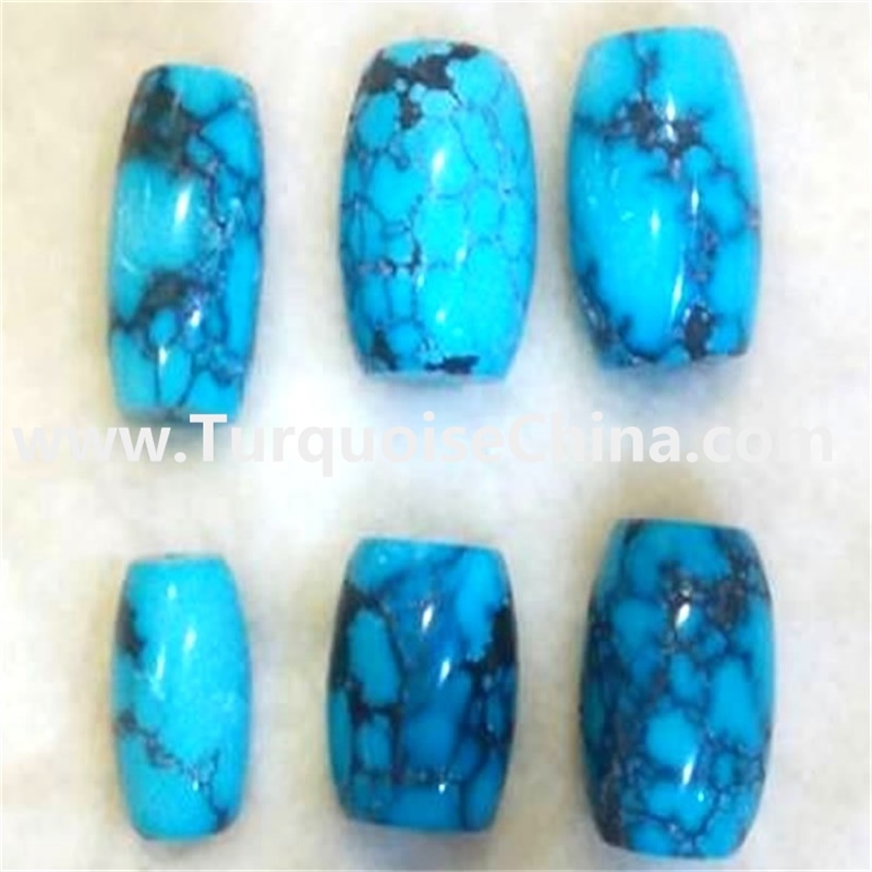 Blue Turquoise Drum Beads,Teal,Arizona Turquoise Gemstone Beads