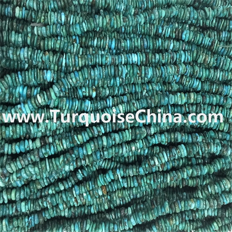 90 cm Strand Natural Turquoise Chips, Long strand 36'' Gemstone Beads