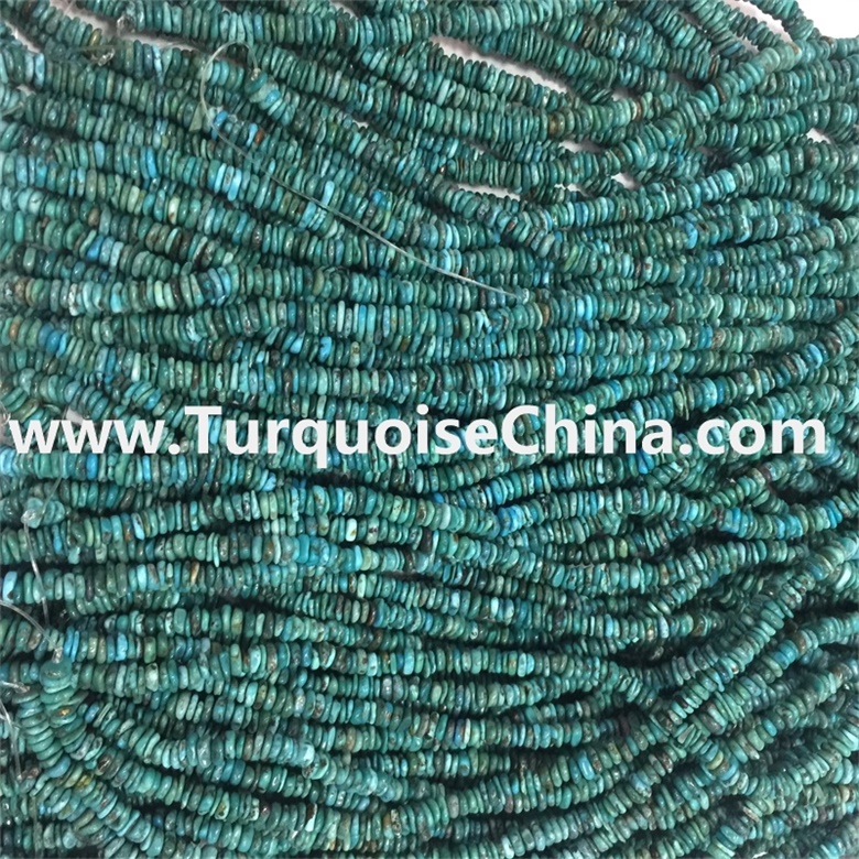 Dark blue Turquoise Chip Green Turquoise Beads