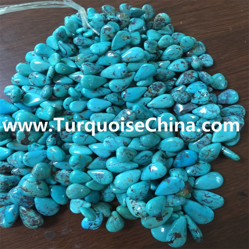 Sleeping Beauty Sleeping Beauty Turquoise Teardrop Beads 10x6 To 8x4 mm