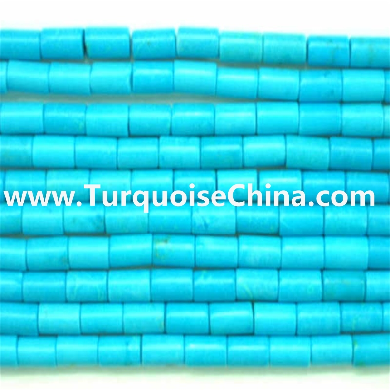 Small Genuine 100% Natural Turquoise Tube Beads