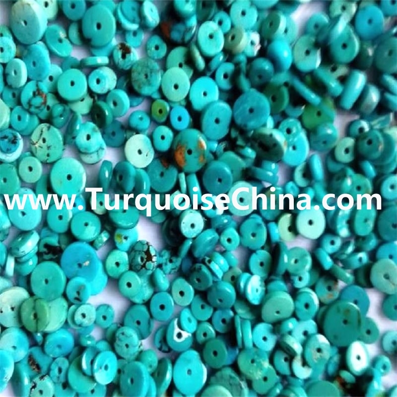 4mm to 14mm Turquoise Coin Beads - Turquoise Donut Beads Gemstone Beads