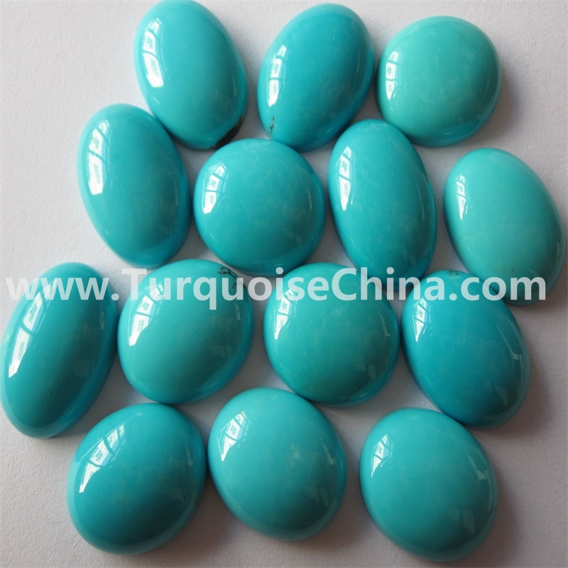 Blue Sleeping Beauty Turquoise oval cabs cabochons gemstones 10x14mm