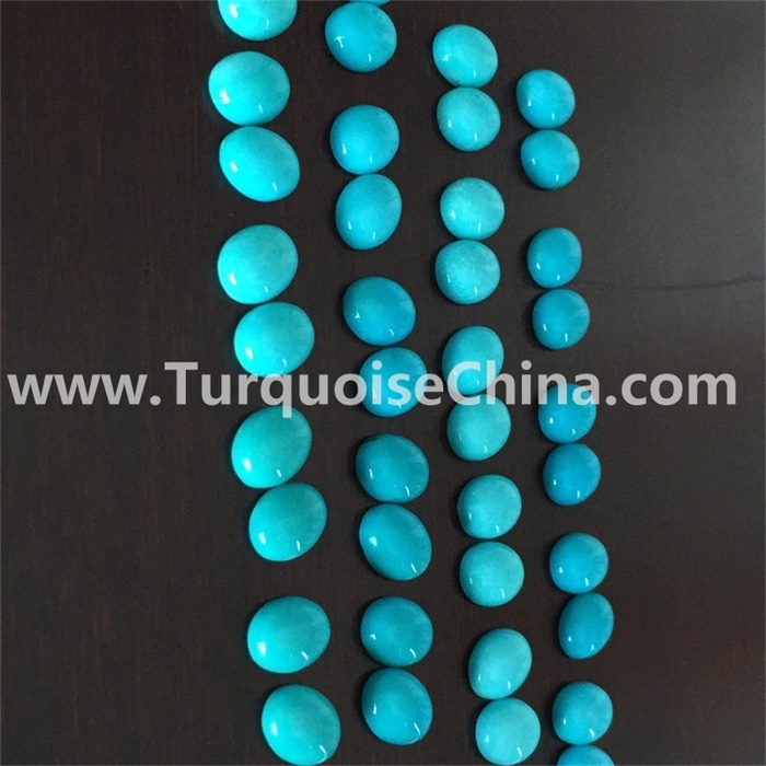 Gemstone Turquoise oval cabochons  wholesale