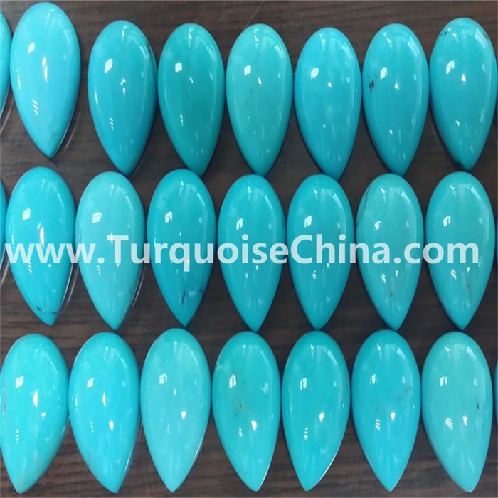 Turquoise Natural Arizona Pear Shape Cabochon 15*20 mm Loose Gemstone