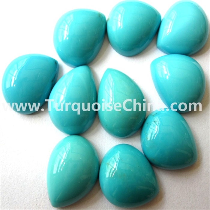 14 Pieces Natural Sleeping Beauty Turquoise Cabochons Lot 3x5mm Oval Shape Natural Arizona Turquoise Gemstones Smooth Gems Cabs 4860