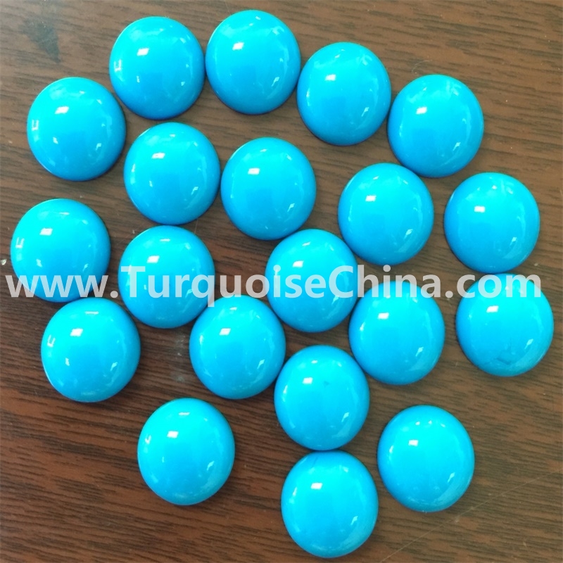 14 Pieces Natural Sleeping Beauty Turquoise Cabochons Lot 3x5mm Oval Shape Natural Arizona Turquoise Gemstones Smooth Gems Cabs 4860