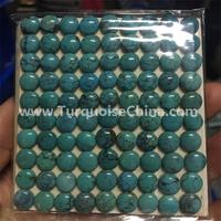 Unique natural turquoise oval cabochon beads semi-gem jewelry