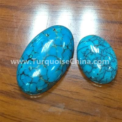 gemstone Turquoise 30x15mm Oval Cabochon jewellery