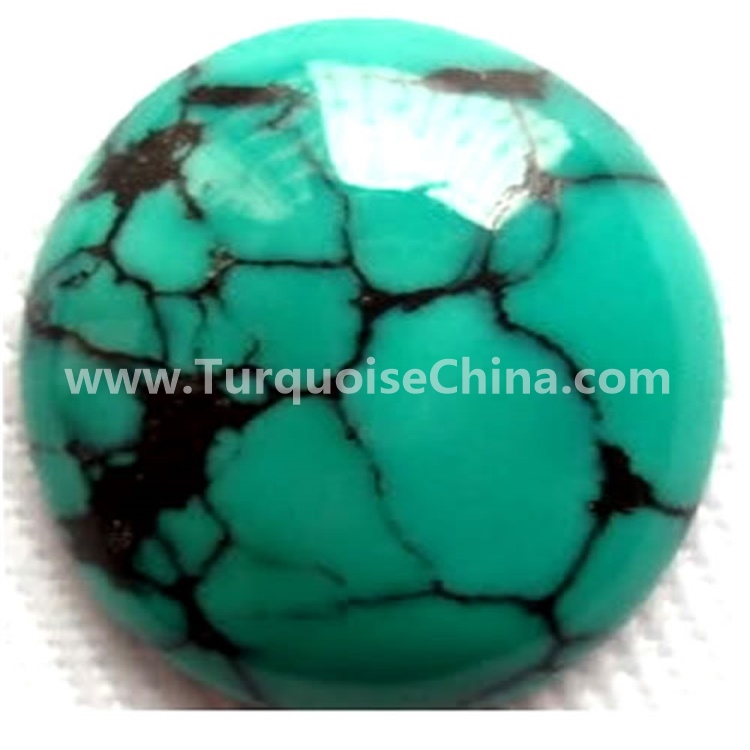wonderful natural turquoise oval shape cabochon come from  Hubei turquoise mine