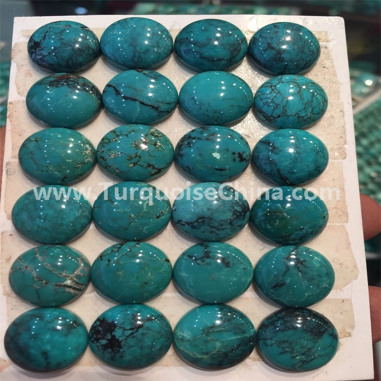 web-spider turquoise oval shape cabochon jewellery