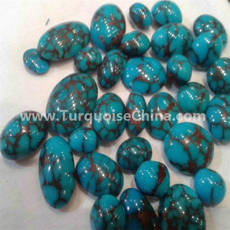 gemstone quality turquoise oval cabochon jewellery