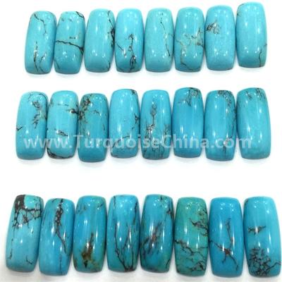100% Natural Spiderweb Turquoise Rectangle Cushion cabochon jewelry Pendant cabochons