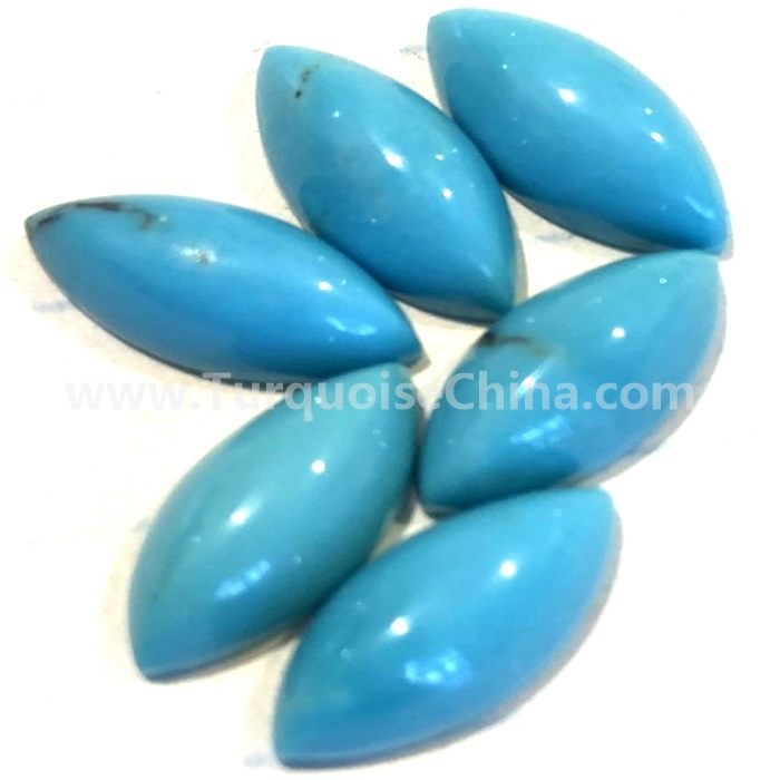 Naturally Genuine Turquoise Marquise Cabochons Nevette Cabochons