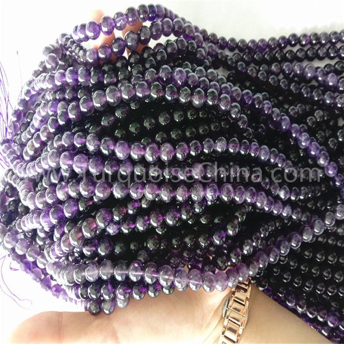 Natural Amethyst round shape beads gemstone strings