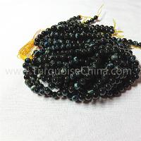 Natural Blue tiger eye stone round shape beads gemstone strings