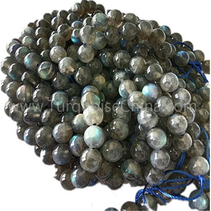 Natural grey Labradorite round shape beads gemstone strings