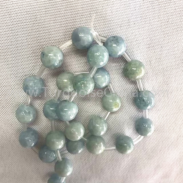 Natural Celestite round shape beads light blue gemstone strings