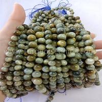 Natural gray tiger eye stone round shape beads gemstone strings