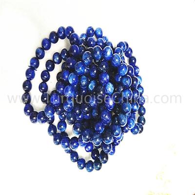 Natural Kyanite round shape beads gemstone bracelet