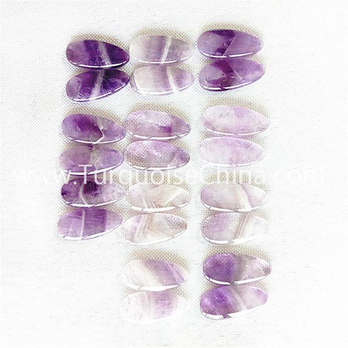 Natural purple Fluorite water drop shape gemstone wholesale
