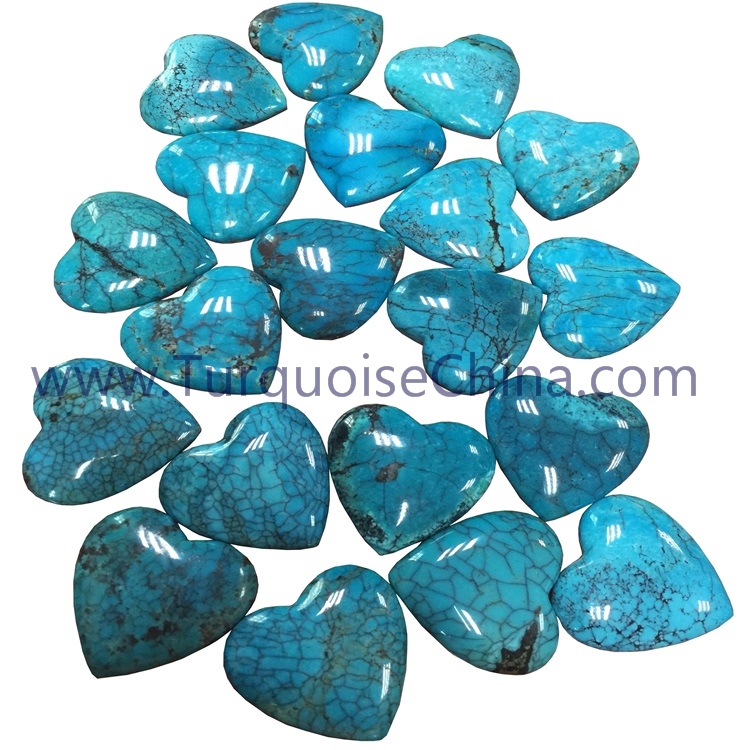 100% natural Turquoise heart shape cabochon gemstones