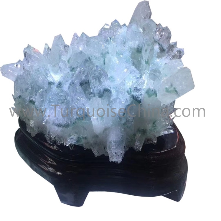 Natural white crystal healing and powerful gemstone tree