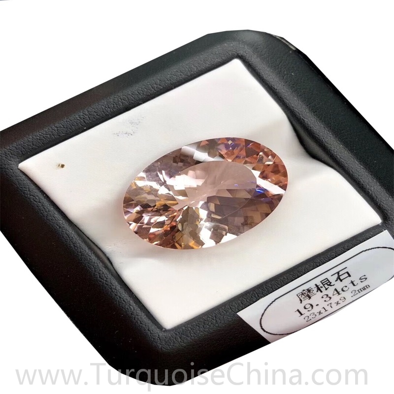 Hot-sale Natural Morganite Faceted Cabochon For Jewelry