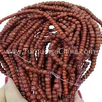 Natural Red Coral Round Beads Strings For Making Jewelry