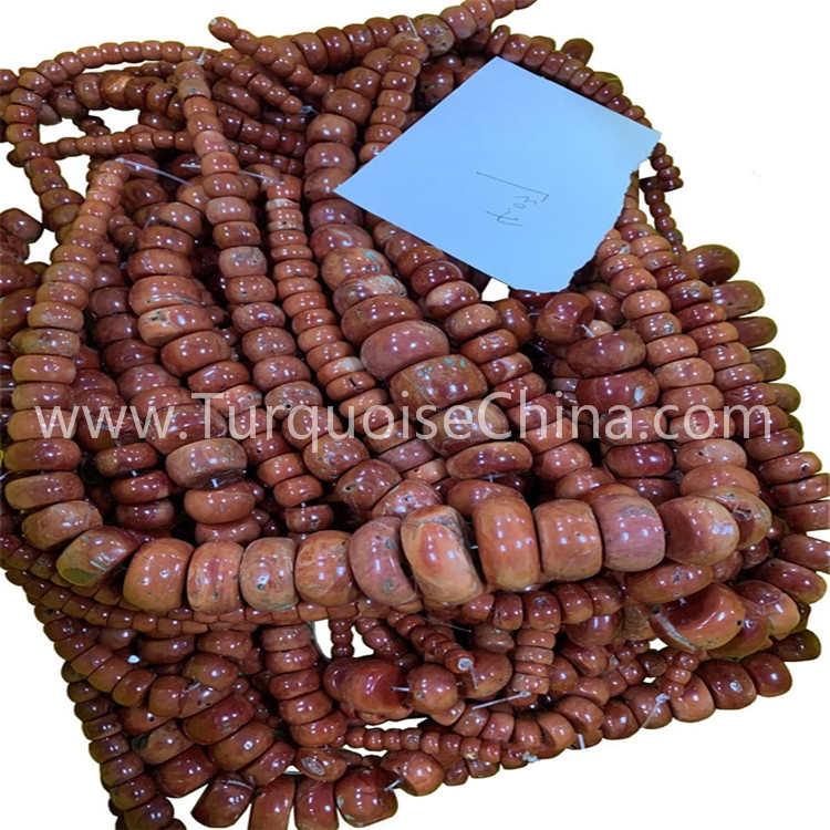 Raw Coral Rondell Beads For Making Jewelry In Mixture Size