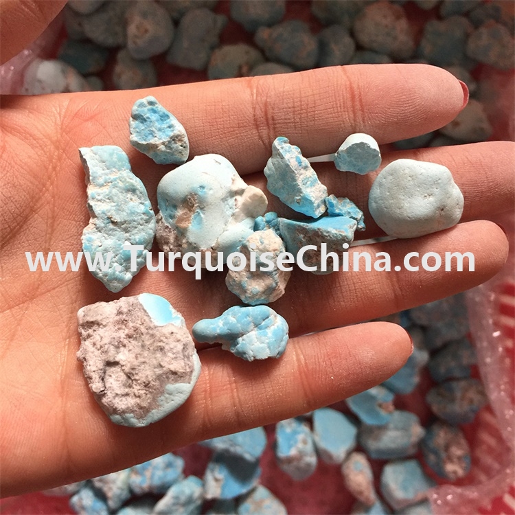 Natural blue stone turquoise rough stone wholesale