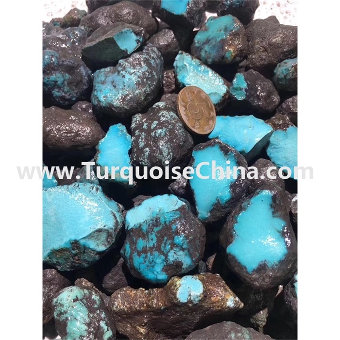 Tibetan genuine naturally turquoise rough gemstone for cutting gemstone jewelry
