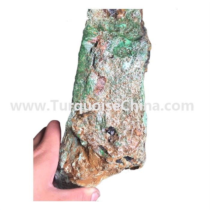 Biggest natural turquoise greenish color turquoise rough material deep from mine