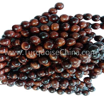 Fashion Gemstone Natural Red Tiger’s Eye Stone Round Beads Wholesale