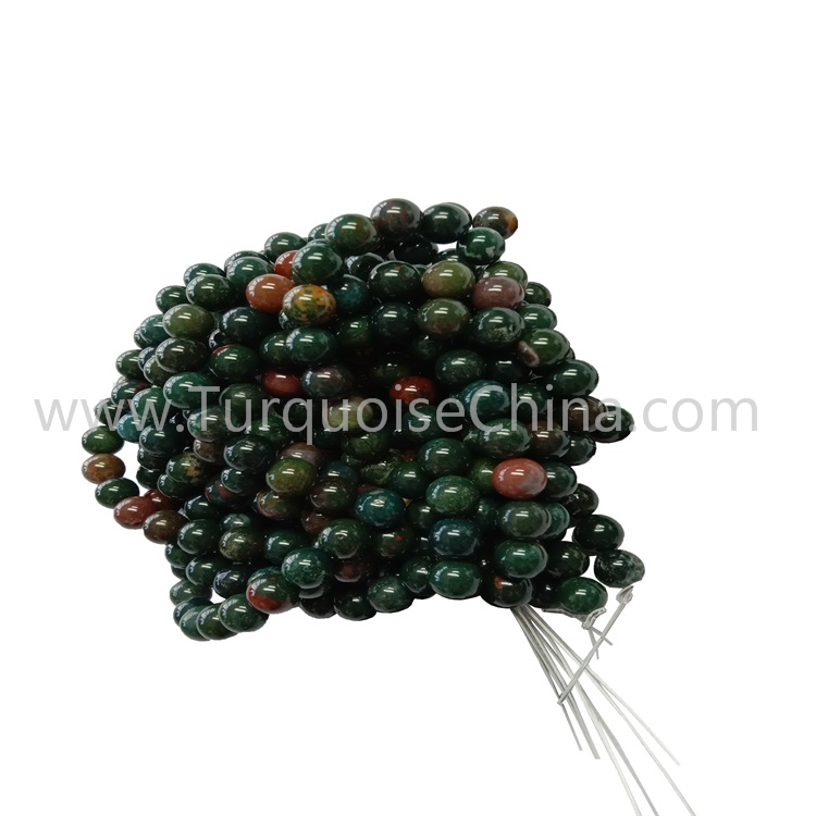 Smooth Colorful Bloodstone Round Beads Gemstone Wholesale