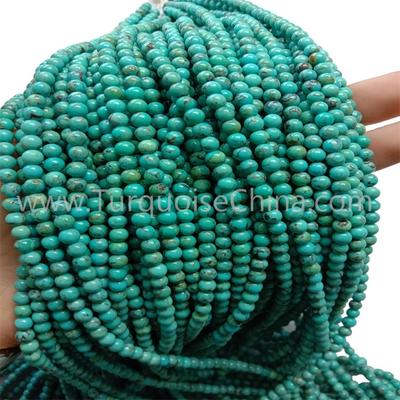 Beautiful Compressed Turquoise Round Beads For Making Jewelry