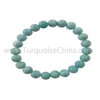 Genuine Larimar Round Beads Bracelets Gift For Man And Woman
